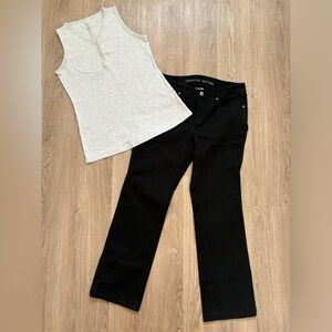 Duluth Trading Co Women’s Black Curvesetter Jeans/pants size 8